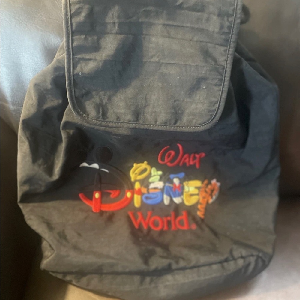 Vintage Black Disney Backpack